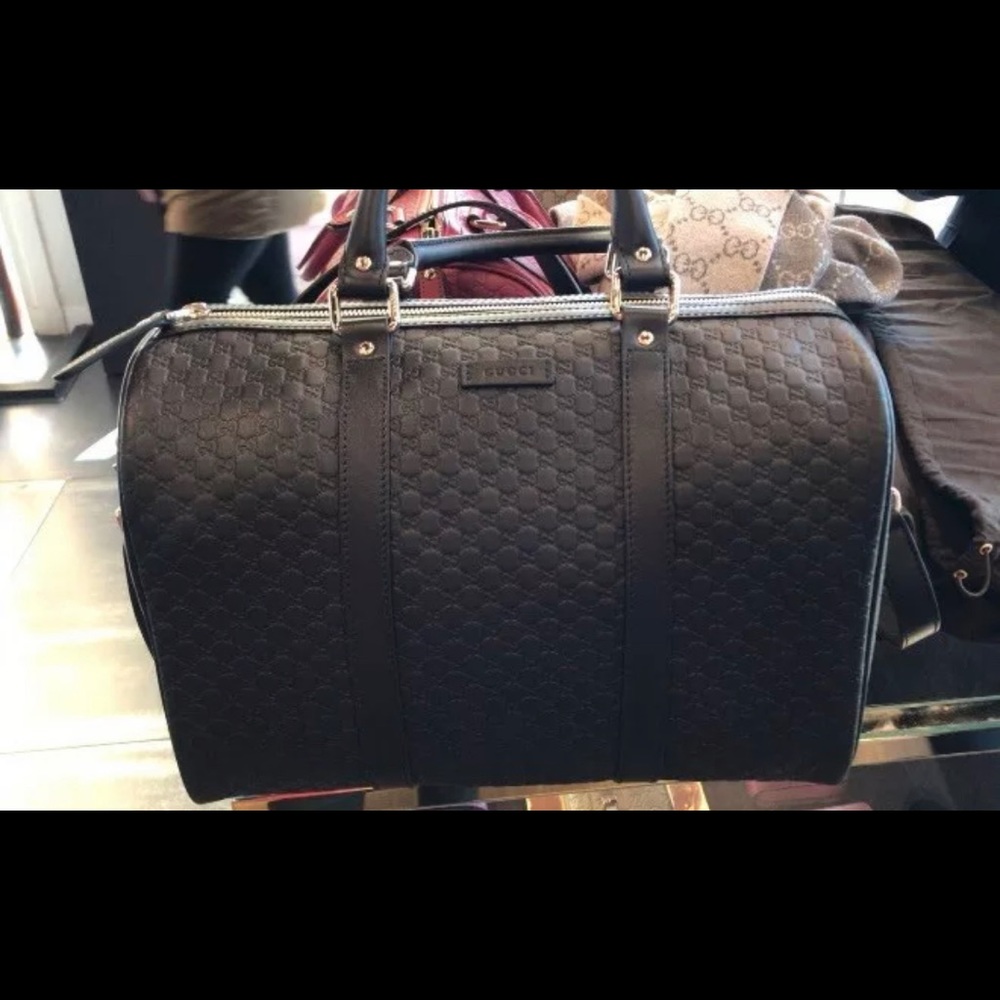 GUCCI Boston Guccissima new black leather authenti - Picture 6 of 14